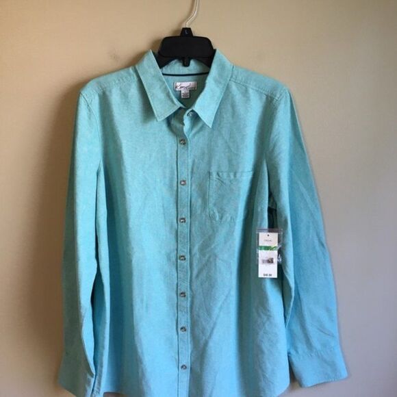 NWT Kim rodgers large blue blouse - Picture 1 of 5